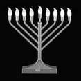 thumbnail image 5 of NbHnJs Electric RGB Led Menorah for Chanukah Hanukkah Decorations,Silver, 5 of 7