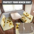 thumbnail image 2 of Qpednta Sunflower Butterfly RV Dinette Cushion Covers Stretch Sofa Seat Slipcovers Replacement RV Dinette Seat Covers Camper Cushion Slipcovers Including 1 Backrest & 1 Bench Covers, 2 of 7