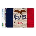 thumbnail image 1 of Rustic Iowa State Flag Distressed USA Home Business Office Sign, 1 of 6