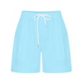 thumbnail image 3 of Birdeem Womens Solid Casual Loose Pockets Drawstring Short Pants, 3 of 12