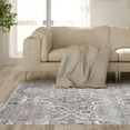 thumbnail image 2 of Loomaknoti Saxby Addikotz 8' x 10' Damask Indoor Area Rug, 2 of 7
