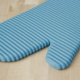 thumbnail image 3 of KitchenAid Ribbed Soft Silicone Oven Mitt Set, 7"x13", Milkshake 2 Count, 3 of 3