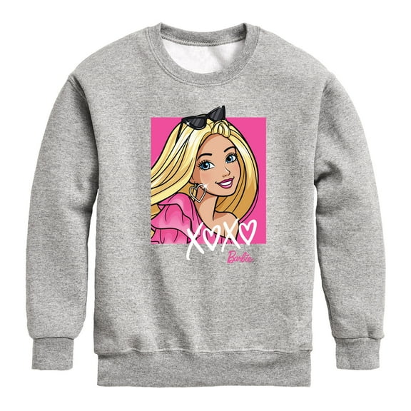 Barbie - Xoxo Barbie - Toddler And Youth Crewneck Fleece Sweatshirt