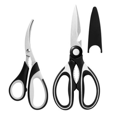 

YiFudd Clearance Kitchen Shears Seafood Scissors&Kitchen Scissors Household Barbecue Scissors Poultry Shears Food Cooking Scissors All Purpose Stainless Steel Utility Scissors