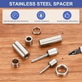 thumbnail image 4 of 8Pcs 304 Stainless Steel Spacer 3/8" OD x 5/16" ID x 5/16" Length(10x8x8mm) Screw Standoff Bushing Plain Finish Unthreaded Round Metal Spacer for M3 Screws Bolts and Rods, Silver, 4 of 6
