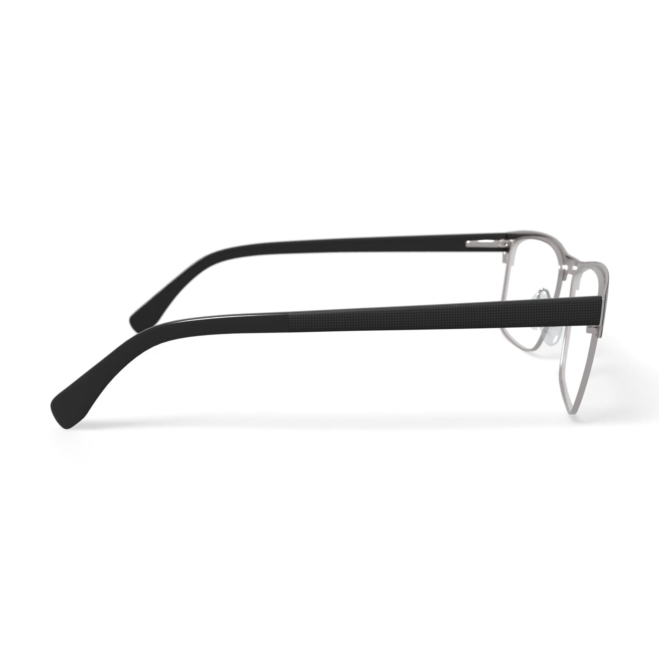 Lacoste Men's L2198G Prescription Eyeglasses with Case, Black/Silver