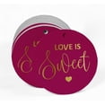 thumbnail image 2 of Inkdotpot Gold Foil Paper Hang Tag Love Is Sweet Wedding Favor Tag 50 Piece, 2 of 7