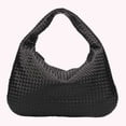 thumbnail image 4 of 626 [Tamaño Grande] Bolso Gran Capacidad Bolso Mano Informal Crescent Bolso Tejido Bolso para Las Axilas (Negro), 4 of 9
