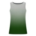 thumbnail image 4 of YUTK Tank Top Men New Fashion Casual Men's Summer Loose Waistcoat Print Sport Round-Neck Tank Features Green M, 4 of 7