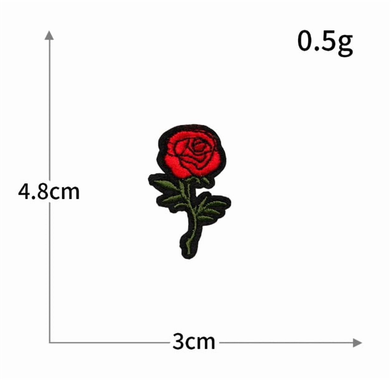 DIY Handmade Embroidery Rose Flower Patches - Decorative Repair Patches for Clothing and Fabrics