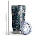 thumbnail image 2 of 20 Oz Pioneer Flower Coffee Tumbler Double Wall Insulated Stainless Steel Water Bottle | Metal Reusable Thermoses Flask with Cup Cap | Leak & Sweat Proof with Anti-Dust Lid, 2 of 7