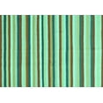 thumbnail image 1 of Ahgly Company Machine Washable Indoor Rectangle Abstract Turquoise Blue Contemporary Area Rugs, 5' x 7', 1 of 1