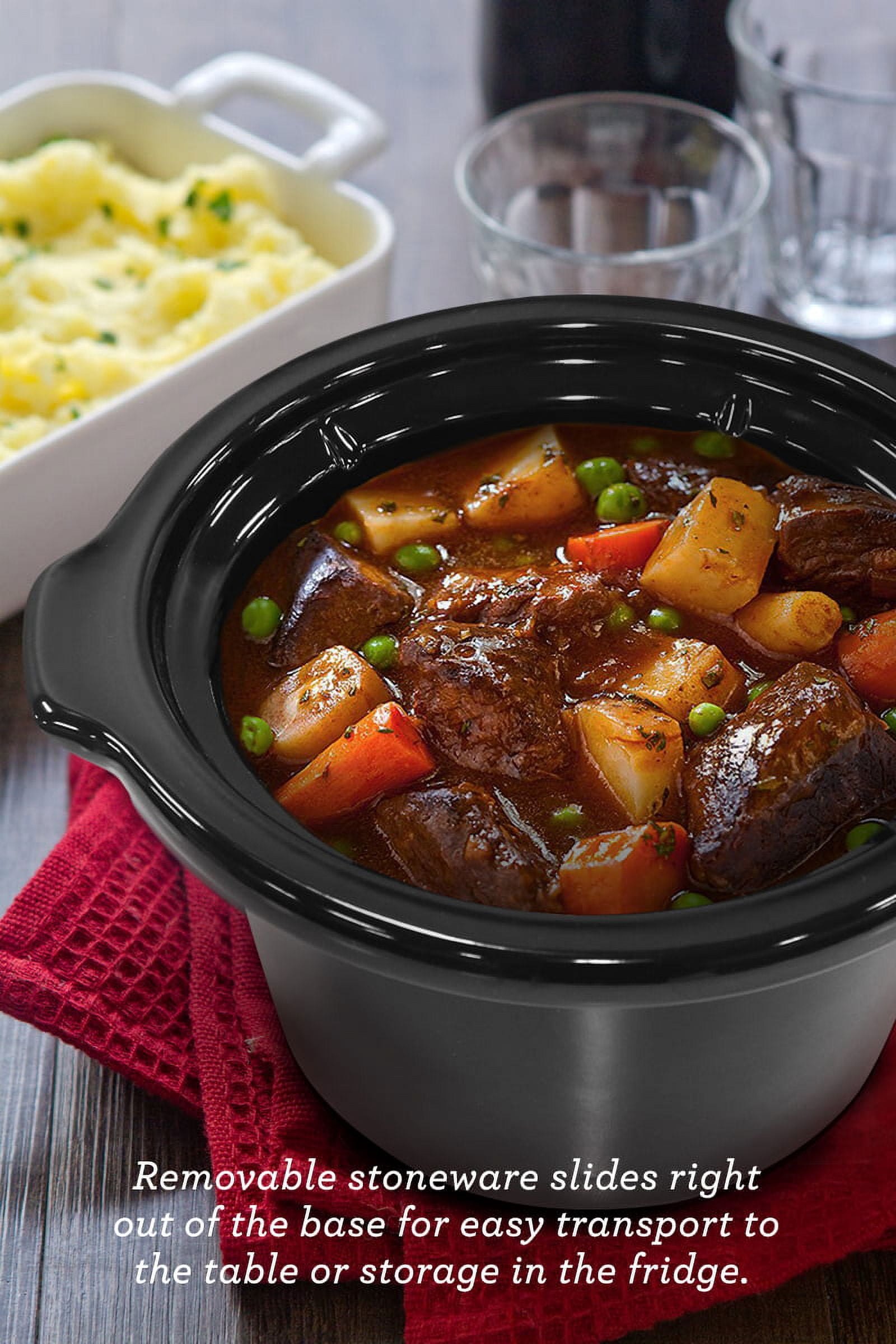 Elite Gourmet 1.5Qt. Mini Slow Cooker in Stainless Steel MST-250XS