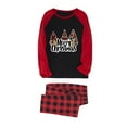 thumbnail image 3 of Odeerbi Christmas Pajamas for Family Holiday Long Sleeve Family Christmas Pajamas Matching Sets Dad Plaid Printed Tops Pants Set Two-Piece Sleepwear Xmas Family Matching PJs Set Multicolor, 3 of 3