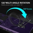 thumbnail image 3 of Allytechgroup Militargy Grade Shockproof Case for Samsung Galaxy S24 FE, Magnetic Cover Compatible with Magsafe & Car Mount Ring Kickstand Bumper Case for Women Men, Purple, 3 of 10