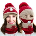 thumbnail image 4 of USB Heating Scarf Hat Set for Women Winter Warm Knitted Accessory with Rechargeable Heating Technology, 4 of 6