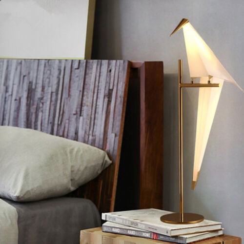 AFANQI LED Origami Crane Bird Table Lamp Bedside Desk Reading Light Living Room Bedroom Height 79cm