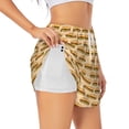 thumbnail image 1 of Balery Submarine Sub Sandwich Pantalones cortos deportivos para mujer con forro y dos bolsillos, elásticos, para entrenamiento, gimnasio, yoga-X-Large, 1 of 7
