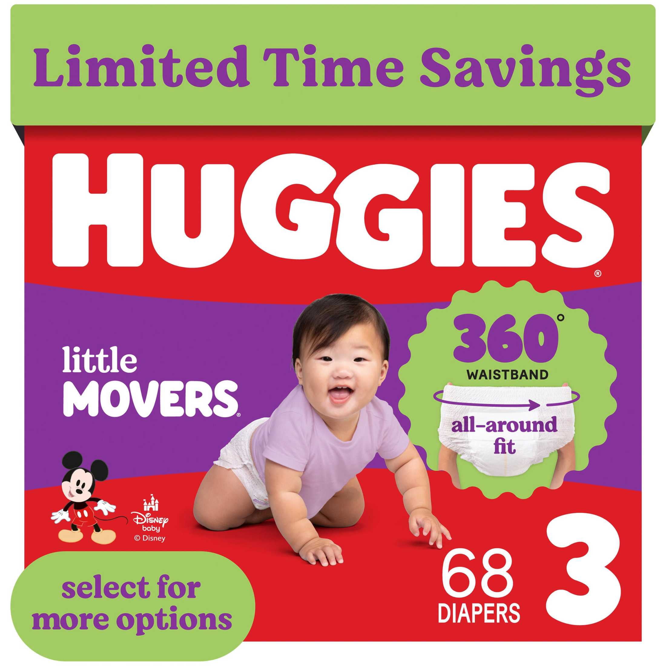 Huggies Little Movers Diapers Jumbo Pack Size 6 (Pack of 36