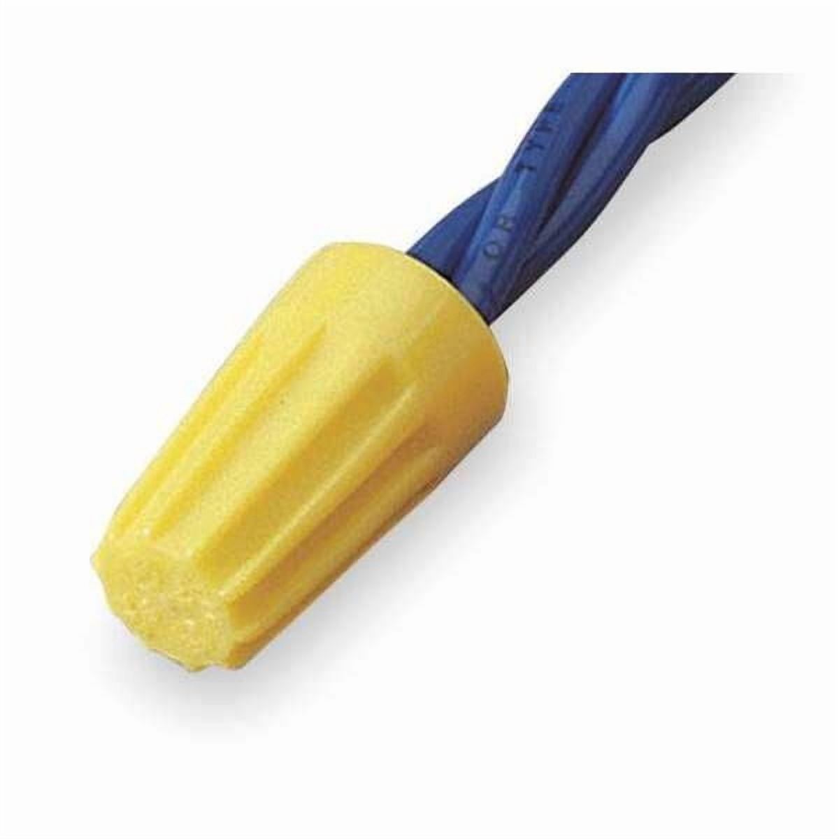 (2000) Yellow Twist-On Wire Connector Connection nuts 18-12 Gauge Barrel Screw