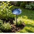 thumbnail image 5 of Glazed Ceramic Pollinator Waterer With Stake Floral Butterfly Feeder Outdoor Garden Bird Bath Yard Ornament For Patio Backyard Garden Decor, 5 of 5