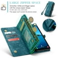 thumbnail image 5 of CaseMe Leather Case for Samsung Galaxy A35,2 in 1 Detachable Wallet Case with 8-Card Holder Zipper Bills Slot,Magnetic Shockproof Flip Leather Cover Zipper Pocket Phone Cases,Blue,For Galaxy A35, 5 of 8