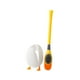 thumbnail image 5 of Escobilla de baño con soporte, cepillo de limpieza ergonómico, lindo, independiente, cabezal de cepillo de múltiples caras, depurador de inodoro para Amarillo, 5 of 9