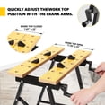 thumbnail image 2 of DNA MOTORING TOOLS-00454 Adjustable Workbench - Portable Foldable Multi-Purpose, with Measuring Ruler and Protractor - Ideal for Garage, Home, DIY, and Carpentry, 2 of 7
