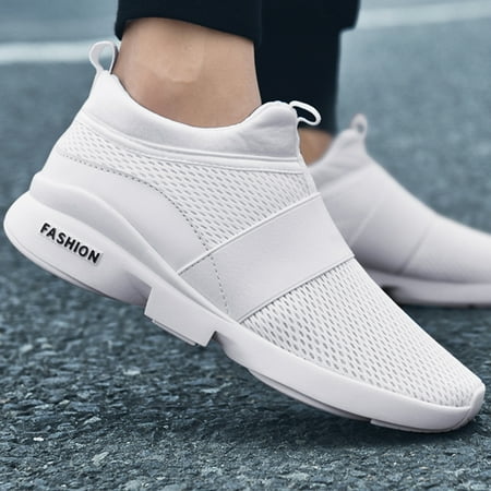 

Damyuan Mens Casual Walking Shoes Lightweight Athletic Running Sports Slip on Shoes Breathable Mesh Sneakers for Men