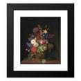 thumbnail image 2 of Cladius Detlev Fritzsch 20x23 Black Modern Framed Museum Art Print Titled - A Light Pipe Basket with Flowers (1808), 2 of 5