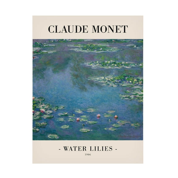 Trademark Fine Art Pictufy Water Lilies Canvas Wall Art