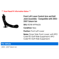 thumbnail image 2 of Front Left Lower Control Arm and Ball Joint Assembly - Compatible with 2003 - 2007 Saturn Ion 2004 2005 2006, 2 of 2