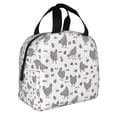 thumbnail image 2 of Salouo Funny Chicken for Unisex Lunch Bag Leakproof Lunch Tote Large Capacity Reusable Insulated Lunch Box Cooler Lunch Container for Work/Office/Picnic/Travel-Black, 2 of 8