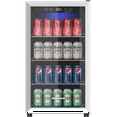 Honeywell Beverage Refrigerator and Cooler, 115 Can Mini Fridge with Glass Door for Soda Beer or