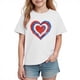 thumbnail image 2 of Blusas y camisas de manga corta con cuello redondo para niños y niñas, camisetas gráficas de manga corta, blusas con estampados bonitos para la temporada escolar., 2 of 9