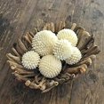 thumbnail image 4 of Real White Seashell Sphere with Lucite Stand | 4 Inches Wide | Beach House Shelf, 4 of 4