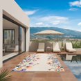 thumbnail image 2 of Spring Floral Outdoor Rug 4x6 Ft, Non Slip Washable Area Rug, Elegant Flowers Farmhouse Botanical Rustic Patio Rugs Carpet Runner, Large Floor Mat for Indoor/Outdoor Deck Porch Camping, 2 of 8