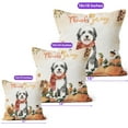 thumbnail image 4 of Happy Thanksgiving Old English Sheepdog with Turkey Pumpkins Autumn Vibes Pillow Cushion Double Sided Dog Lover Throw Pillow - 12018, 4 of 4