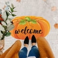 thumbnail image 6 of Fall Doormat Pumpkin Crystal Velvet Skidproof Mat 23.62x15.75in Polyester Absorbent & Skidproof for Front Door Kitchen Bathroom Entryway by MPOISVA, 6 of 6