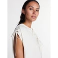 thumbnail image 5 of Time and Tru Women's Sleeveless Linen Tunic Top, Sizes XS-XXXL, 5 of 6