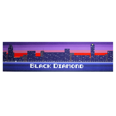 Black Diamond Grip Skateboard Graphic Griptape Sheet 8-Bit 9