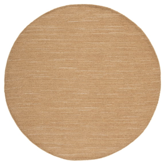 SAFAVIEH Kilim Roderick Solid Area Rug, Brown, 6' x 6' Round