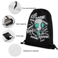 thumbnail image 6 of Invader Zim Drawstring Bags Lightweight Shoulder Backpack High Capacity Sport Bag Gym Sack Beach Daypack for Men Women, 6 of 8