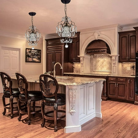 Crystal Chandelier Modern Mini Chandeliers 1 Light Bronze Fixtures Iron Flush Mount Ceiling Lights Canada Crystal Chandelier Modern Mini, Mini Chandeliers For Kitchen Cabinets