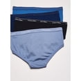 thumbnail image 3 of Calvin Klein Men's Cotton Classics Multipack Low Rise Hip Briefs, Blue Assorted (4 Pack), Large, 3 of 3