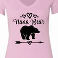 thumbnail image 4 of Inktastic Nana Bear Grandma Women's V-Neck T-Shirt, 4 of 5