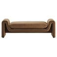 thumbnail image 4 of Modway Waverly Performance Velvet Bench in Brown, 4 of 8
