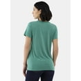thumbnail image 4 of Fashion forward casual seasonal graphic t-shirt, branded Holiday Time, Ladies Christmas Tee, Sizes Small - 3XL, Graphic design titled-ALL THE WAY, 4 of 5