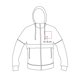 thumbnail image 4 of Paquete 10 piezas Sudadera con gorro ajustable y bolsillos negro M, 4 of 4
