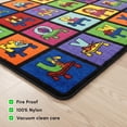 thumbnail image 6 of SAFECASTLE Kids Carpet My ABC Place Alphabet Rug 5'4" x 7'8"– Educational ABC Learning Area Rug – Colorful Classroom Rug for Kids, Toddlers, Preschool, Nursery, Playroom, Daycare & Children’s Bedroom, 6 of 7